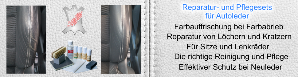 Reparatur- und Pflegesets für Autoleder